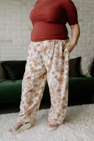 The Sonoma Floral Lantern Pant by NLT - Natural - PLUS