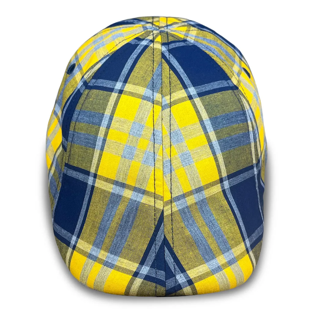 The Sweetwater Plaid Trainer Boston Scally Cap - Goldwater