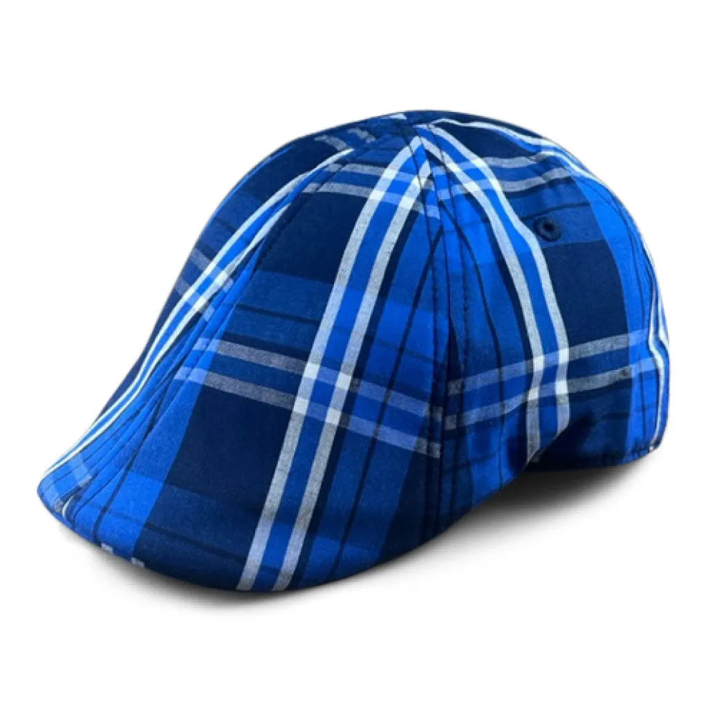The Sweetwater Plaid Trainer Boston Scally Cap - Sweetwater