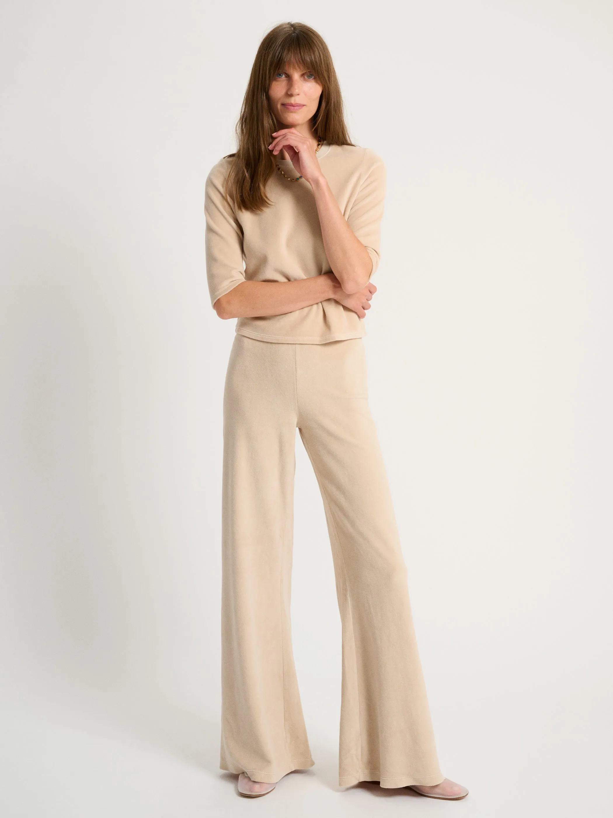 The Zephyra Flare Pants in Velour