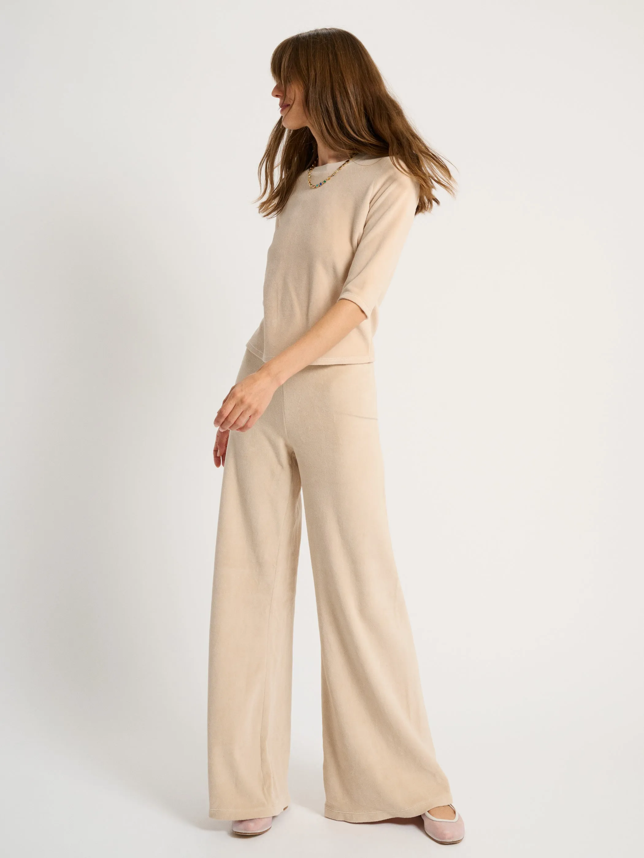 The Zephyra Flare Pants in Velour