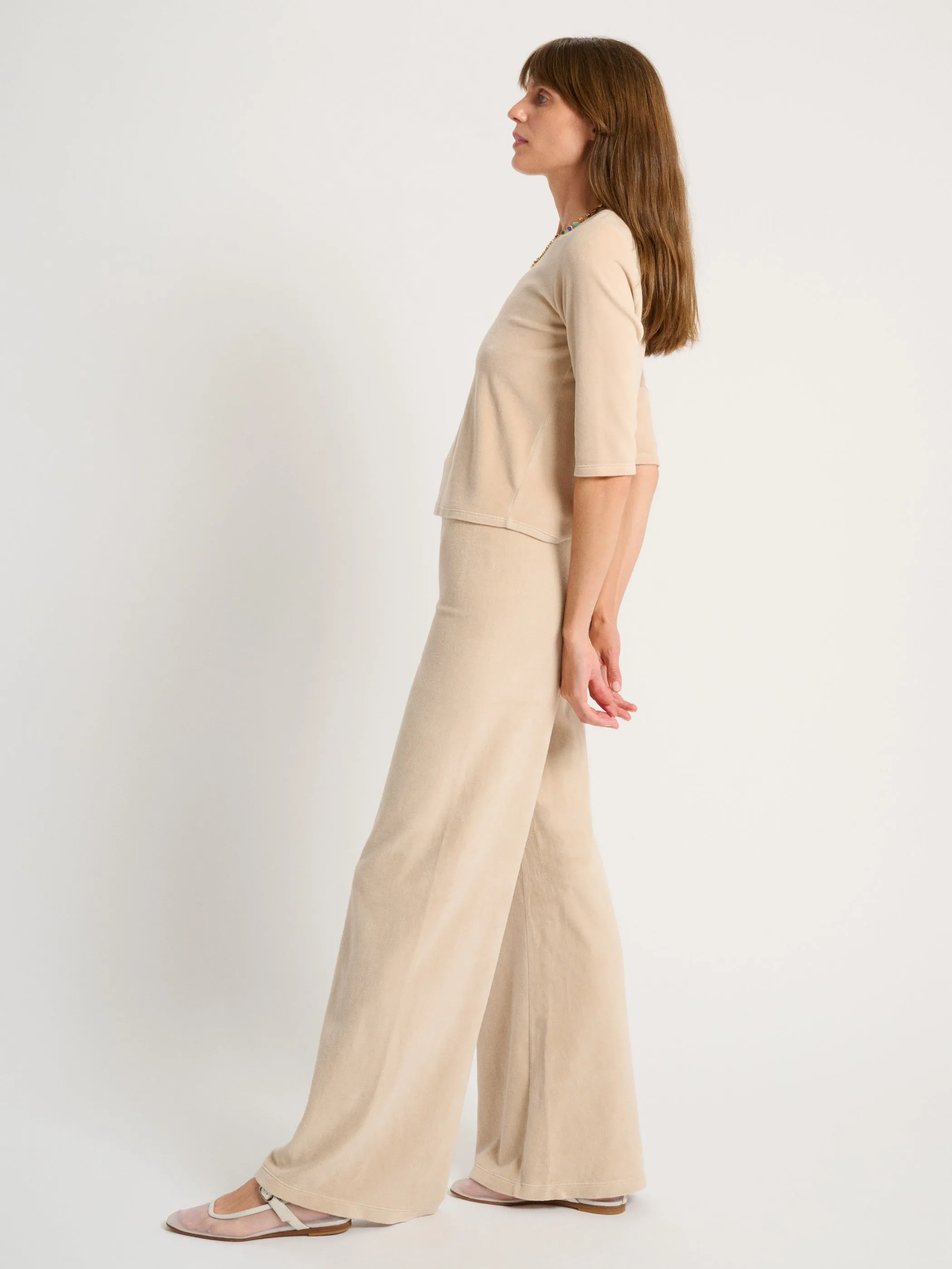 The Zephyra Flare Pants in Velour
