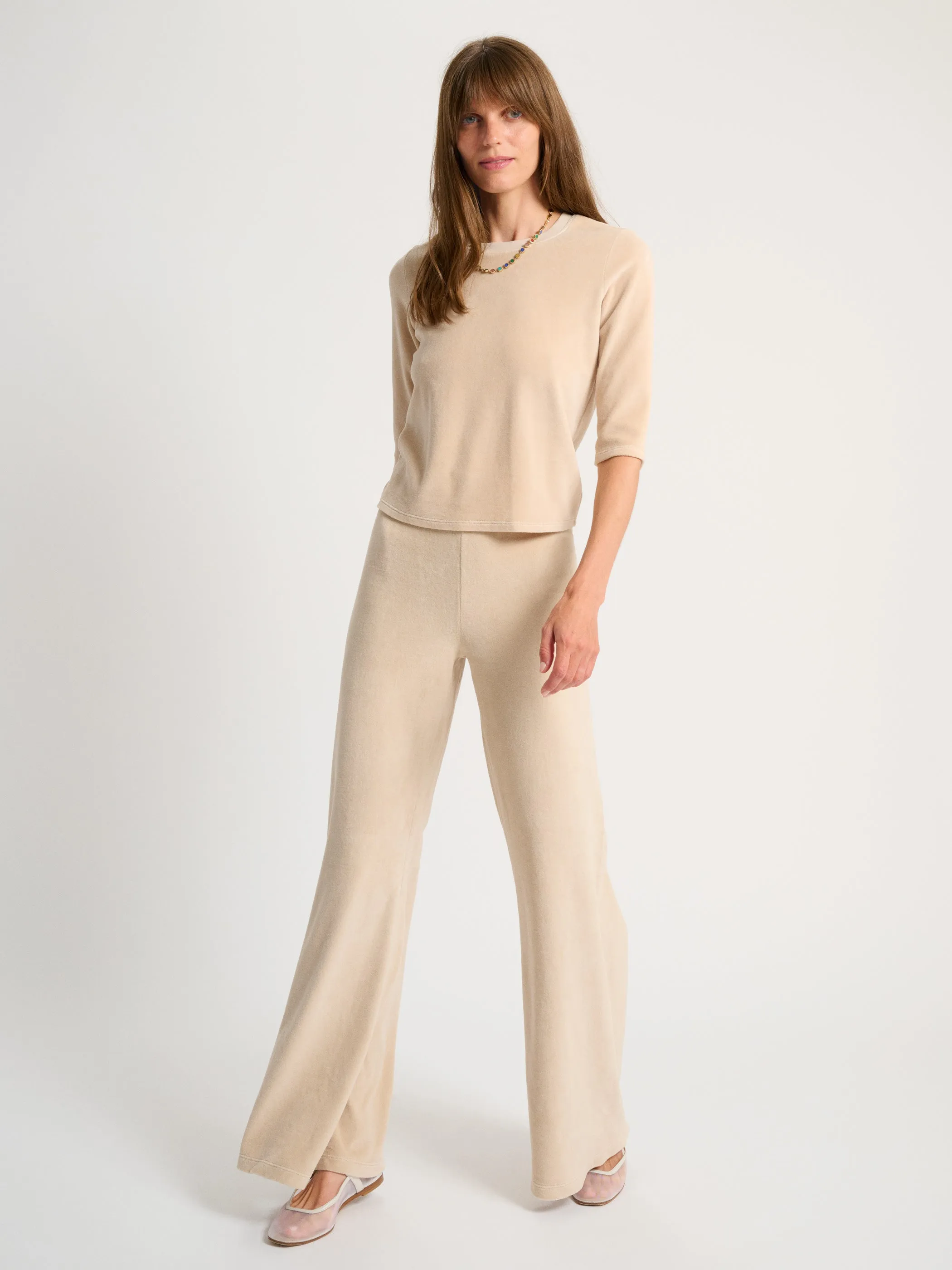 The Zephyra Flare Pants in Velour