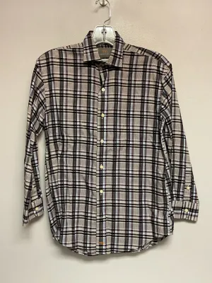 Thomas Dean Size 10 Black Plaid Cotton Big Boys Shirts & Polos