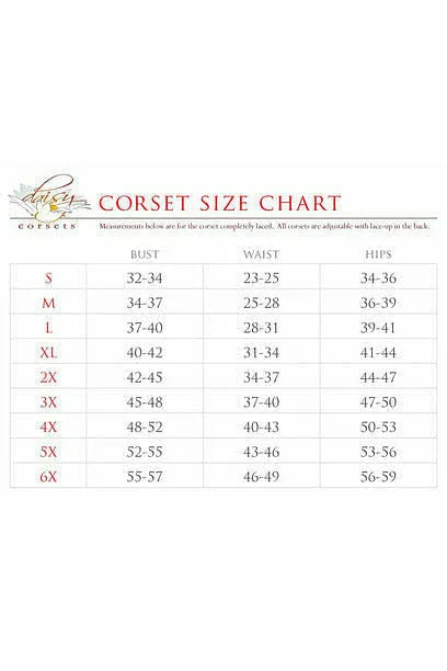 Top Drawer Red Plaid Faux Leather Double Steel Boned Curvy Cut Waist Cincher Corset