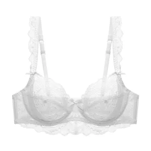 Transparent Lace Bra Ultra-thin Plus Size Bra