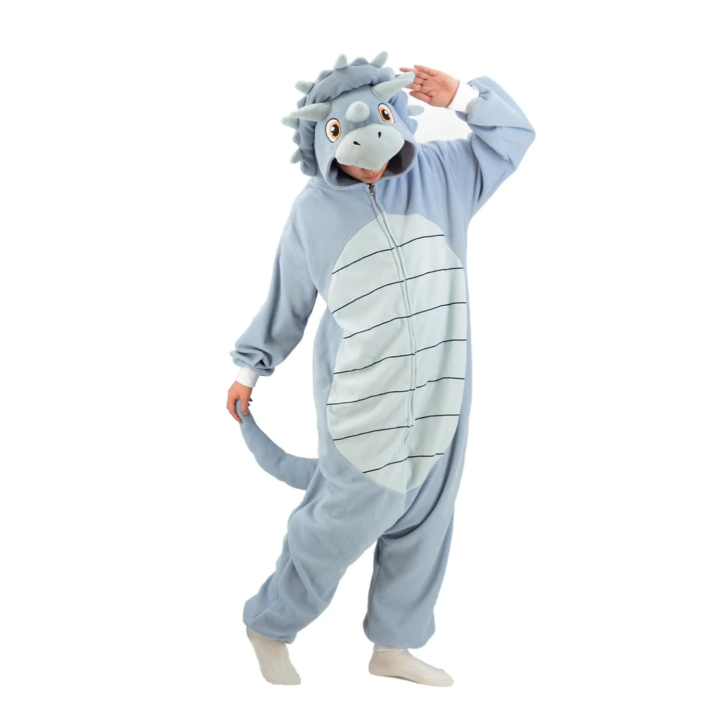Triceratops costume onesie pajamas