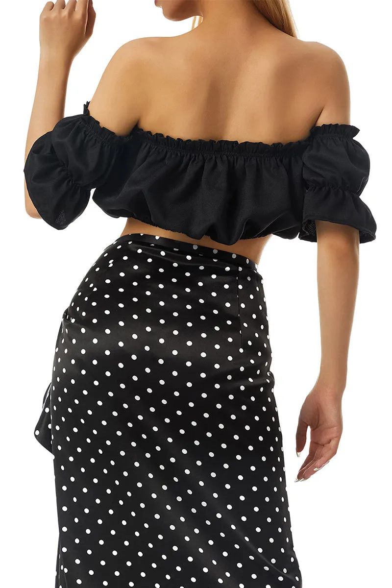 TT3123 Ruffle Bandeau Top