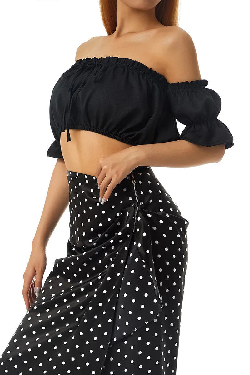 TT3123 Ruffle Bandeau Top