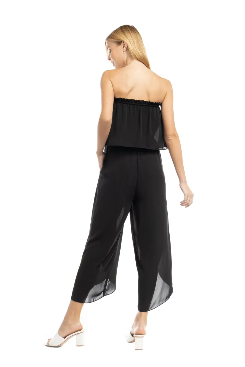 Tube Top Tulip Leg Jumpsuit