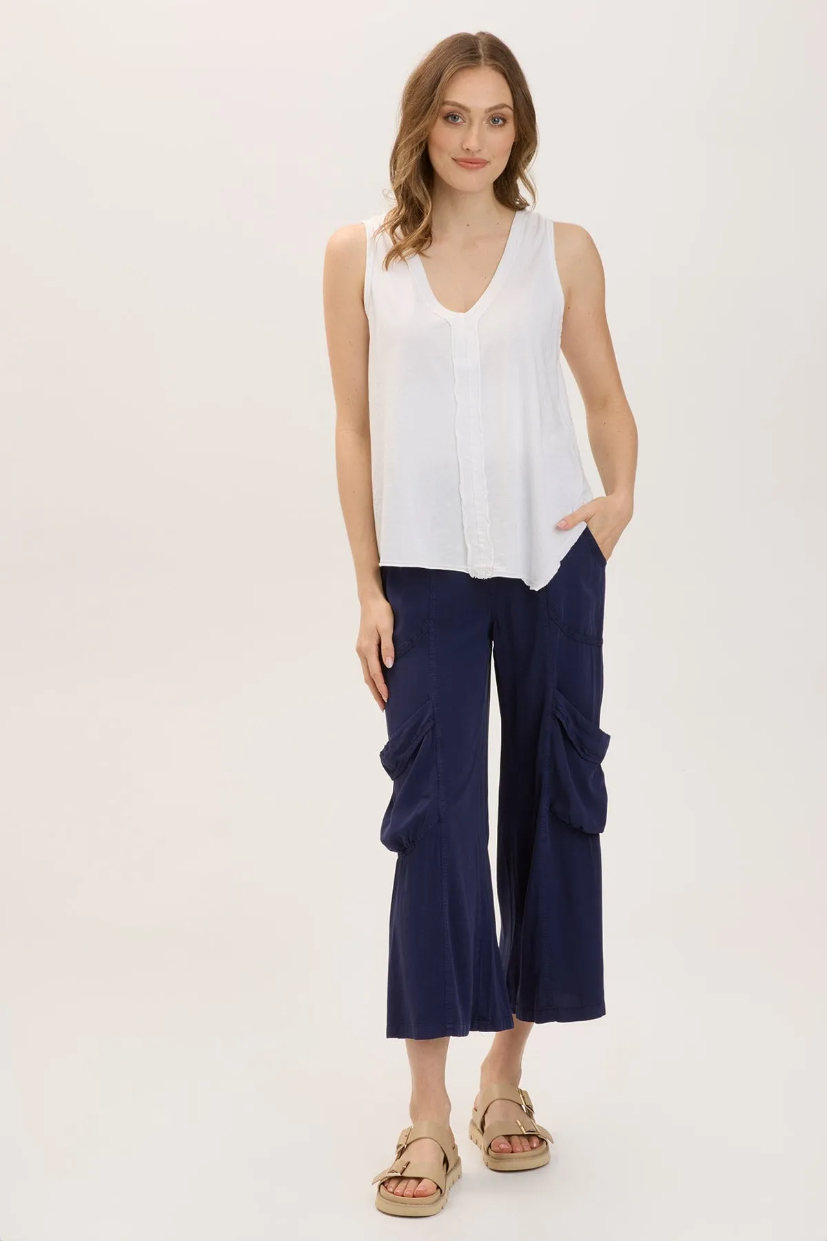 Twill Faulkner Crop