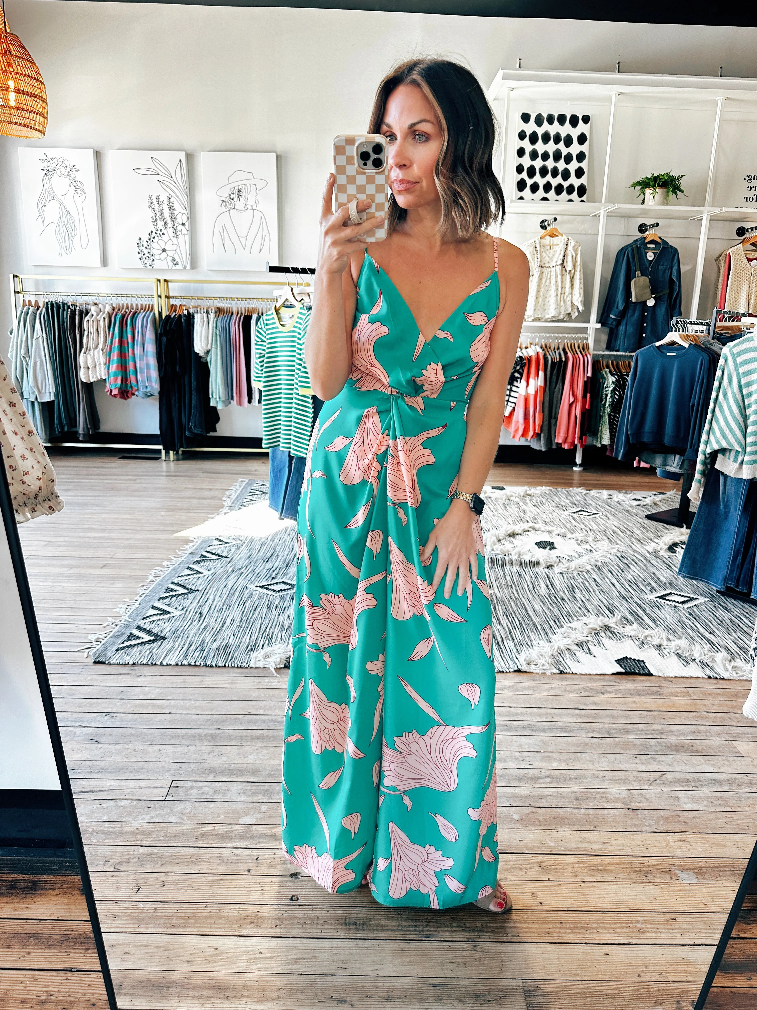 Twist & Flow Printed Jumpsuit-2 Colors