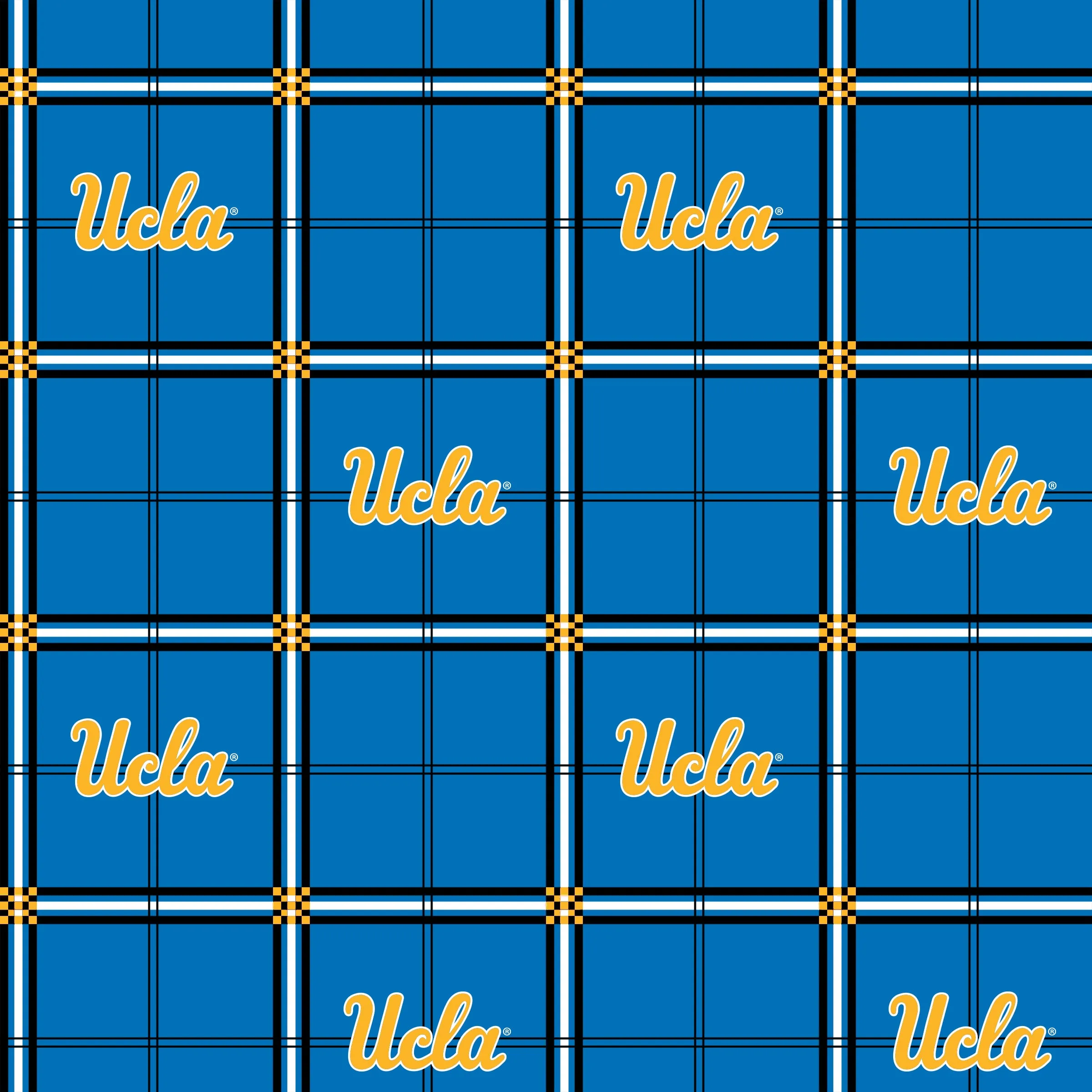UCLA-Plaid Flannel-100% Cotton-UCLA023