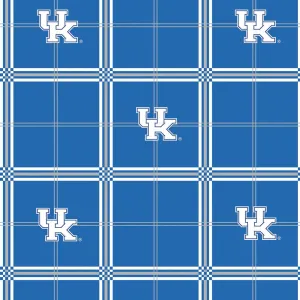UNIVERSITY OF KENTUCKY-Plaid Flannel-100% Cotton-KY023