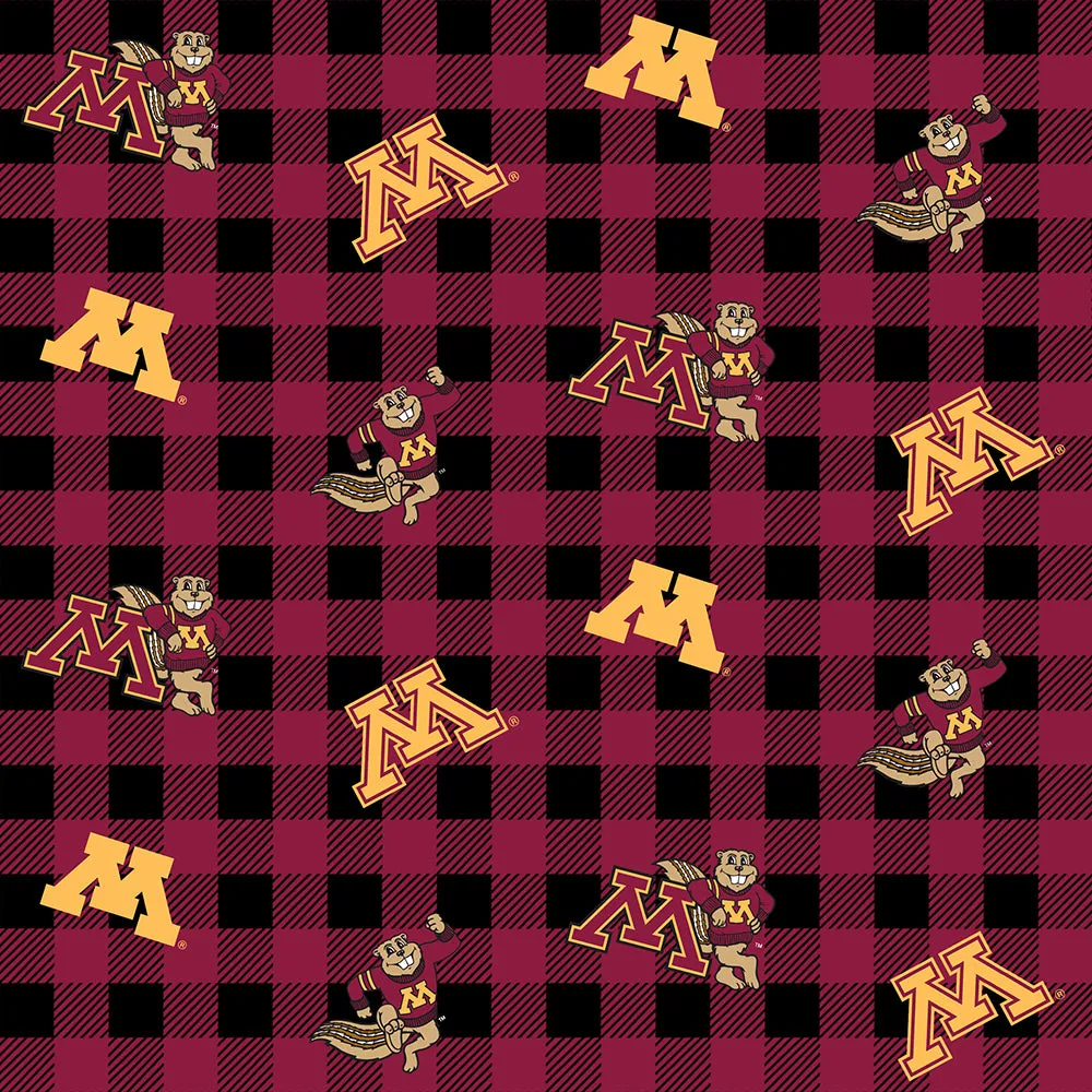 UNIVERSITY OF MINNESOTA-Buffalo Plaid-100% Cotton-MIN1207