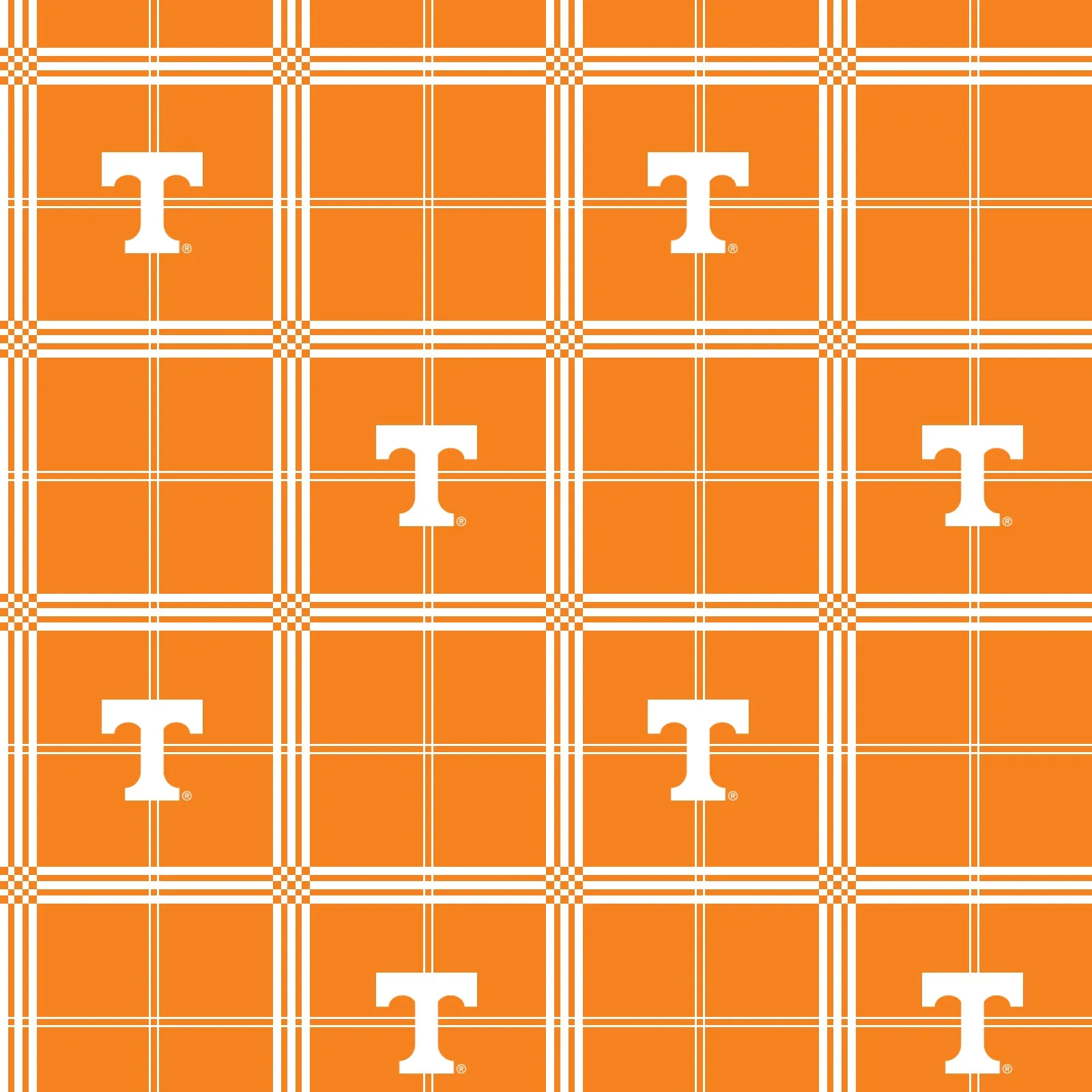 UNIVERSITY OF TENNESSEE-Plaid Flannel-100% Cotton-TEN023