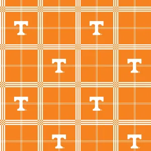 UNIVERSITY OF TENNESSEE-Plaid Flannel-100% Cotton-TEN023