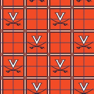 UNIVERSITY OF VIRGINIA-Plaid Flannel-100% Cotton-UVA023
