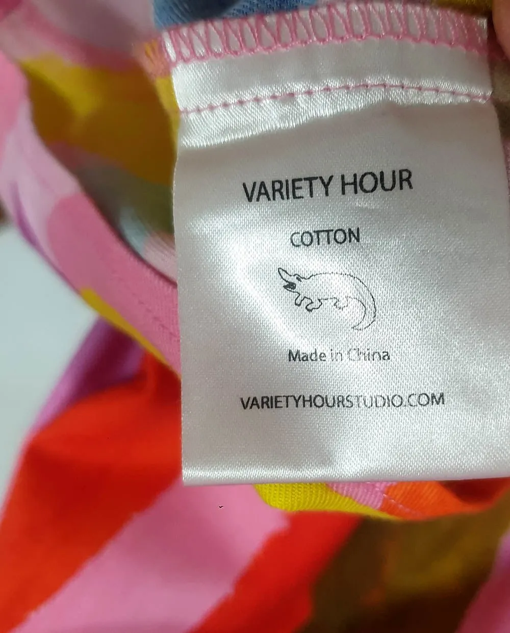 Variety Hour pink print cotton dress size M