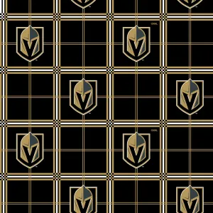 VEGAS GOLDEN KNIGHTS-Plaid Flannel-100% Cotton-023KNI