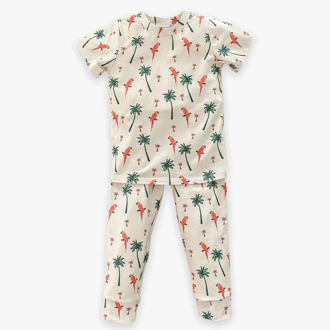 Velvet Fawn Parrot Paradise Two Piece Jammie Set