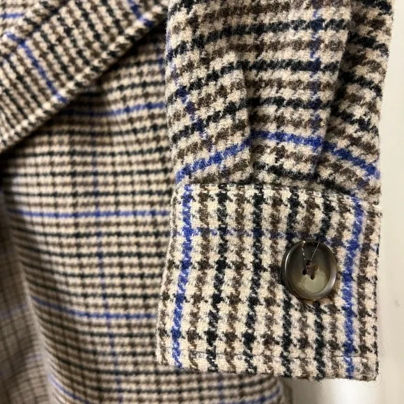 Vero Moda Wool Blend Plaid Coat