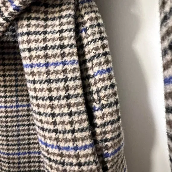 Vero Moda Wool Blend Plaid Coat