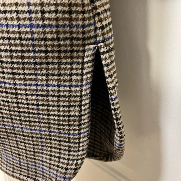 Vero Moda Wool Blend Plaid Coat