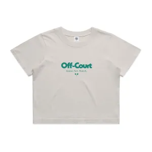 Vice 84 WMNS 'Off-Court GSM' Cropped Heavy Tee - Bone