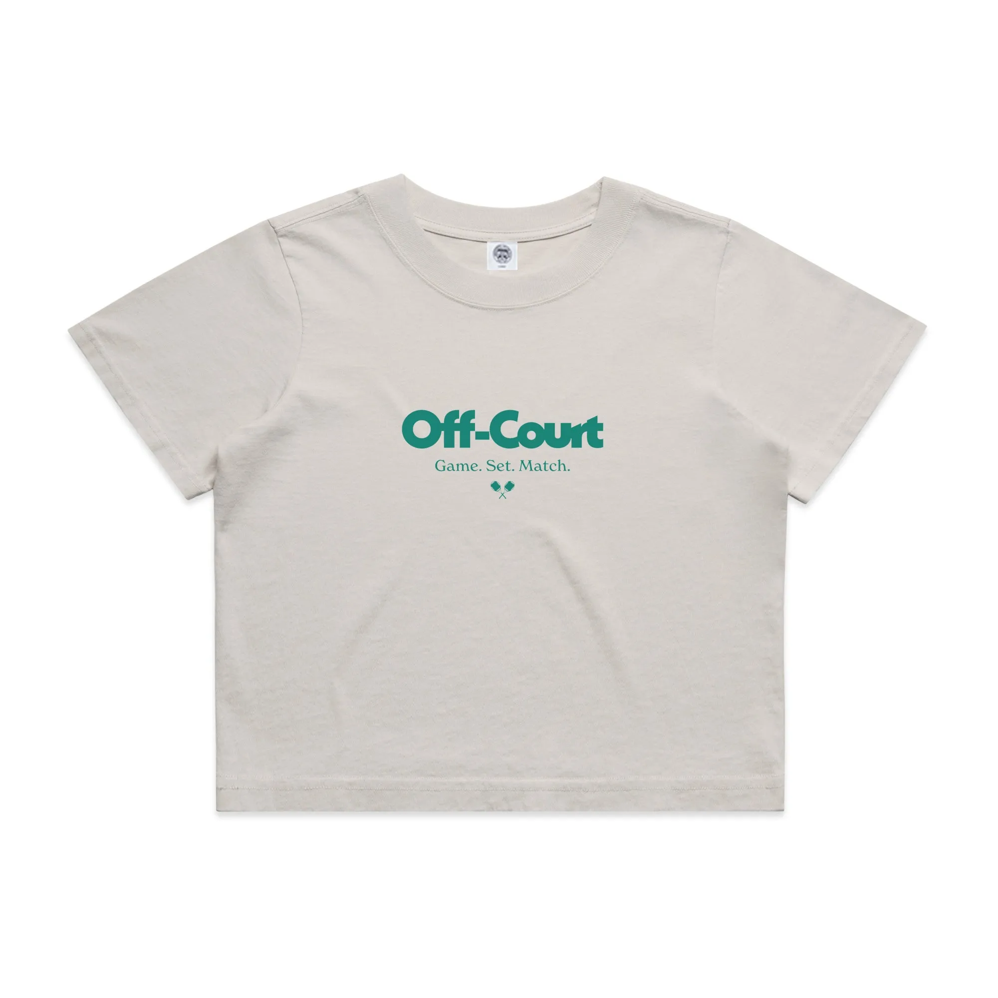 Vice 84 WMNS 'Off-Court GSM' Cropped Heavy Tee - Bone