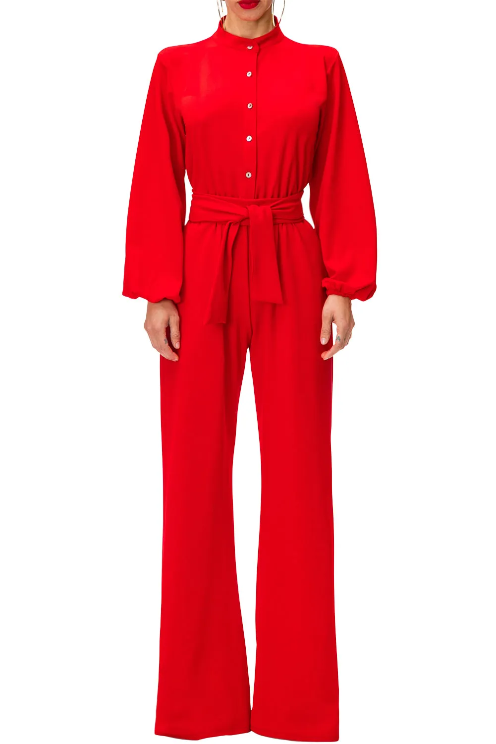 Victoria Bubble Sleeve Jumpsuit