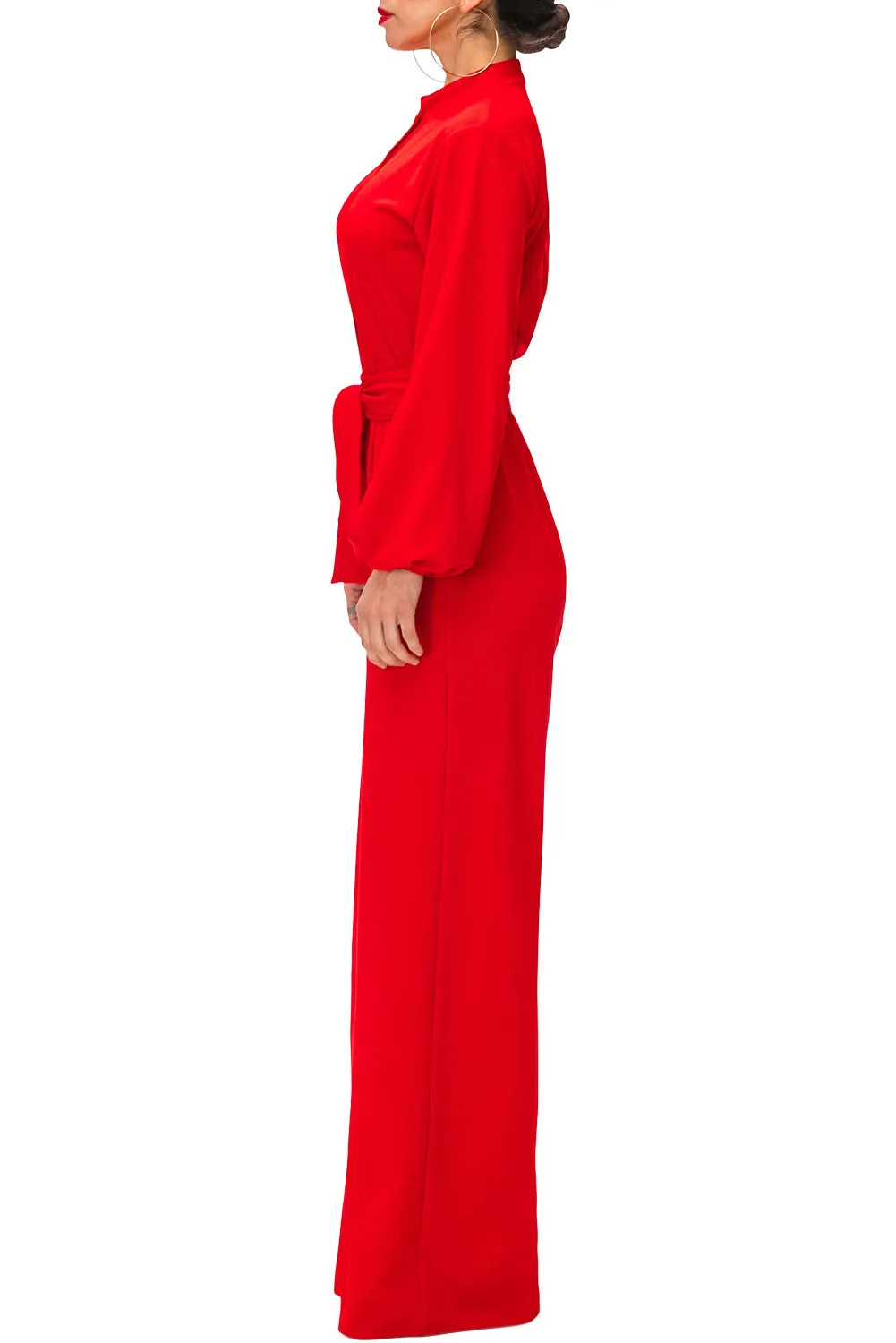Victoria Bubble Sleeve Jumpsuit