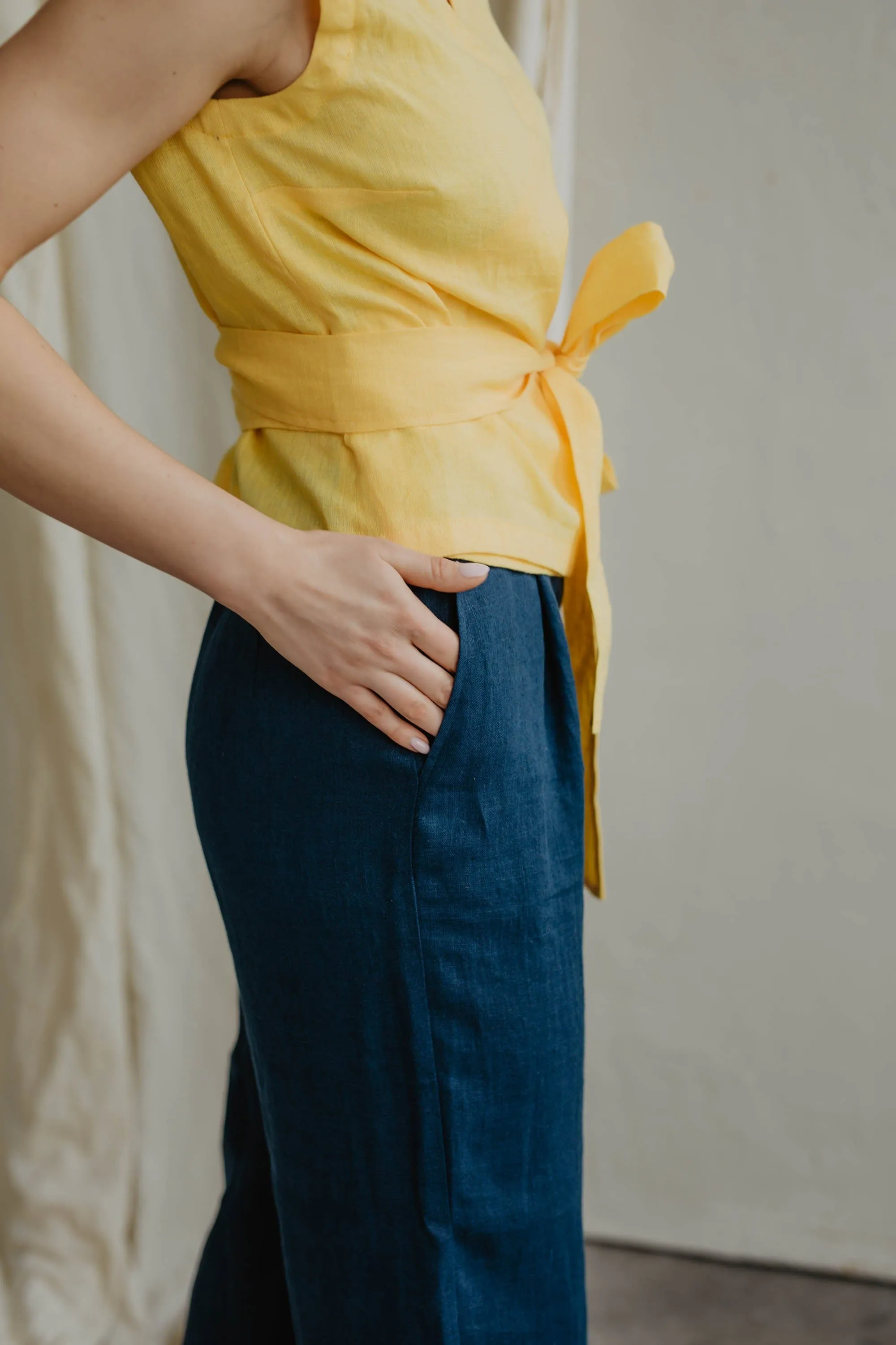 Vilte Women's Linen Pants | Multiple Colours