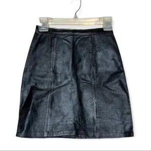 Vintage 1960’s leather mini skirt