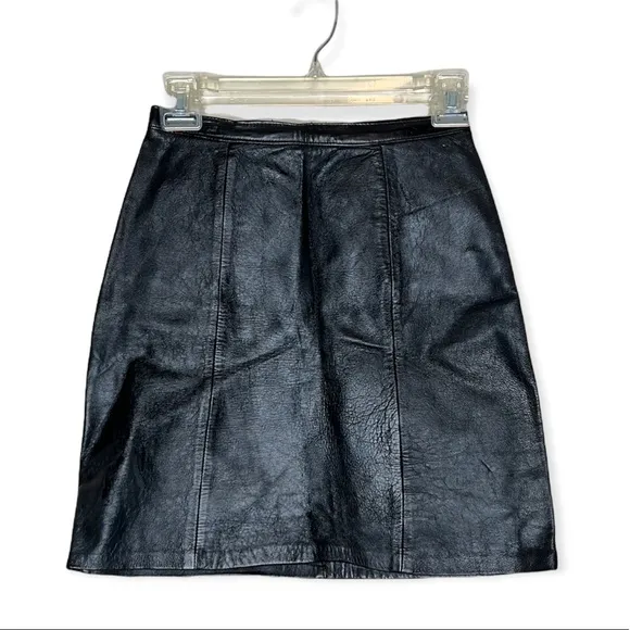 Vintage 1960’s leather mini skirt