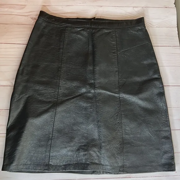 Vintage 1960’s leather mini skirt