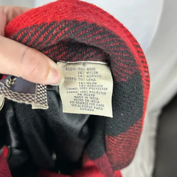 Vintage 90s Erika Casuals Buffalo Plaid Wool Jacket