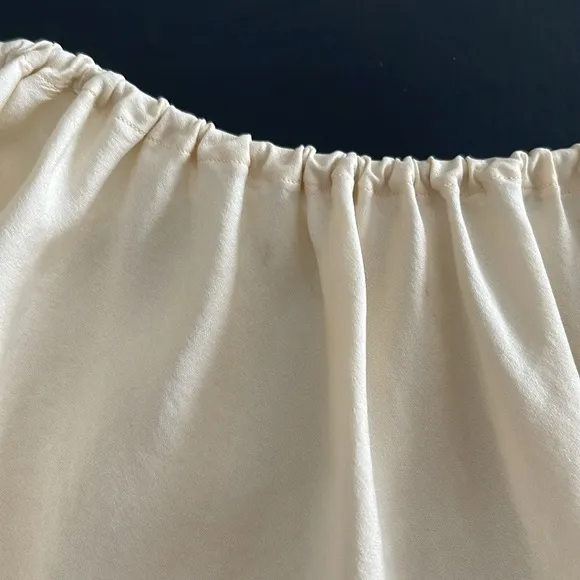 Vintage All Soft Silk Cream Panties with Imported Lace Trim