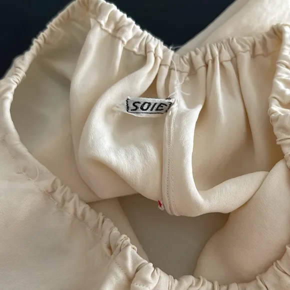 Vintage All Soft Silk Cream Panties with Imported Lace Trim