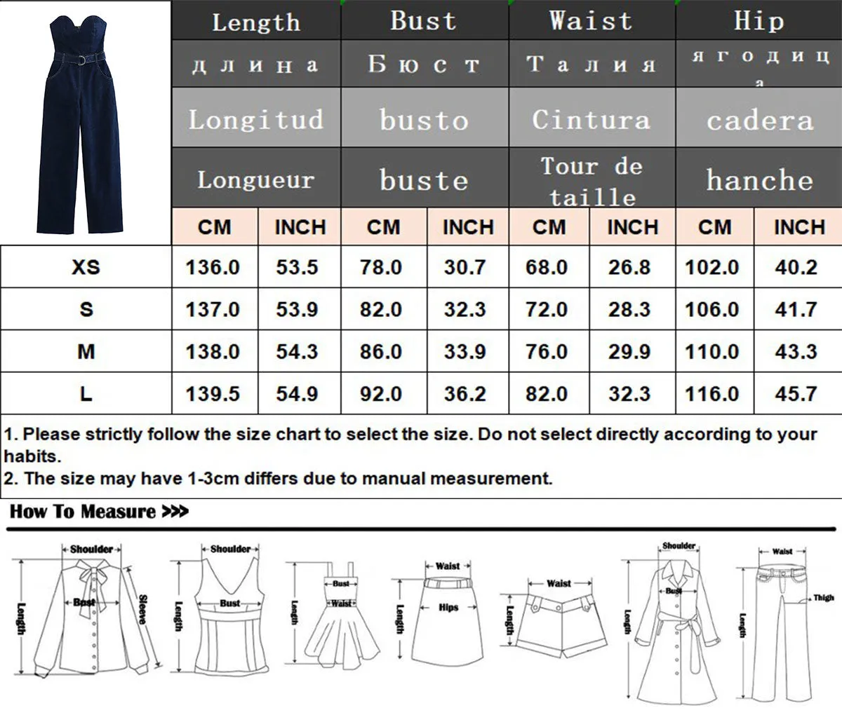 Vintage Denim Button Tube Jumpsuits