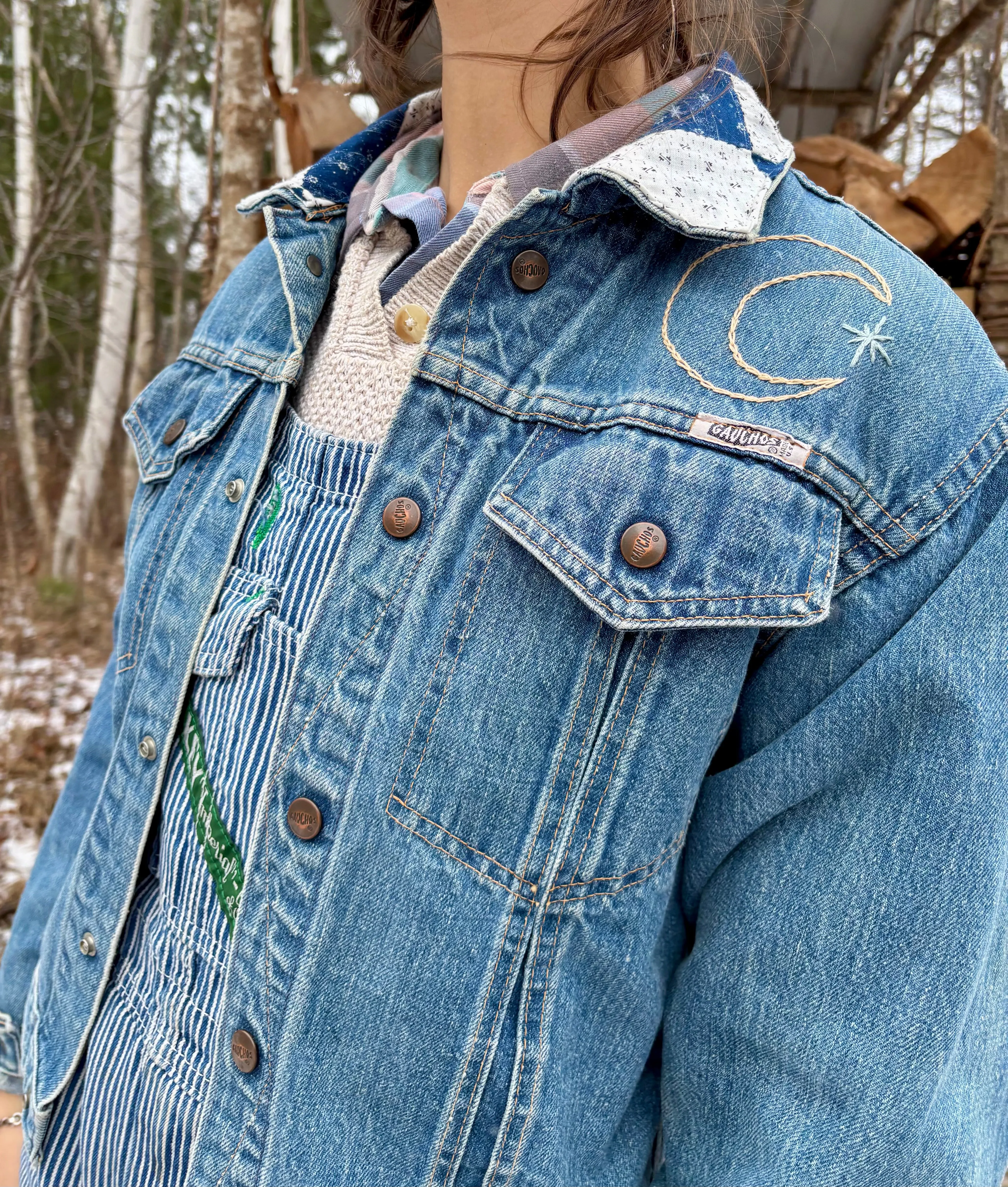 Vintage Gaucho Calico Jacket