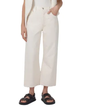 Vintage Wide Leg Denim Gaucho in Marzipan