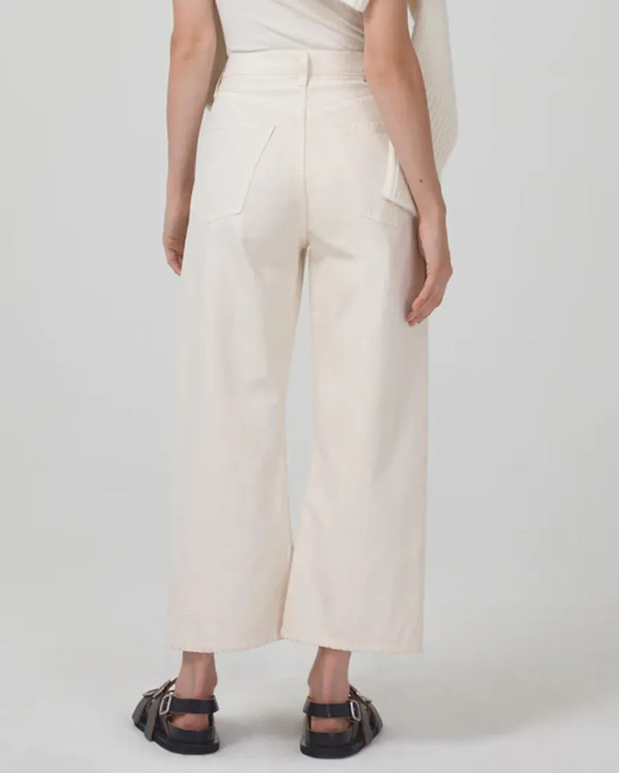 Vintage Wide Leg Denim Gaucho in Marzipan