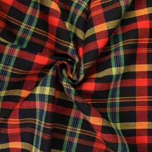 Vintage Wool blend suiting -  Orange, black
