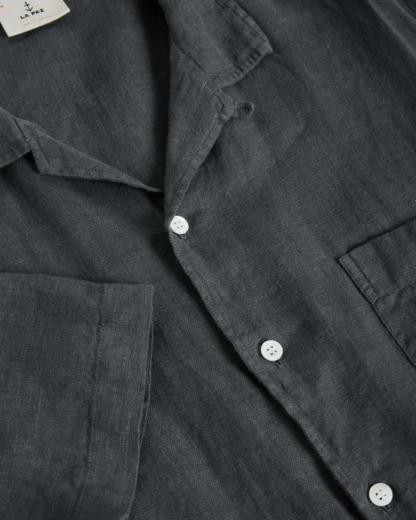 Vitoria Short Sleeve Button Down Linen Shirt