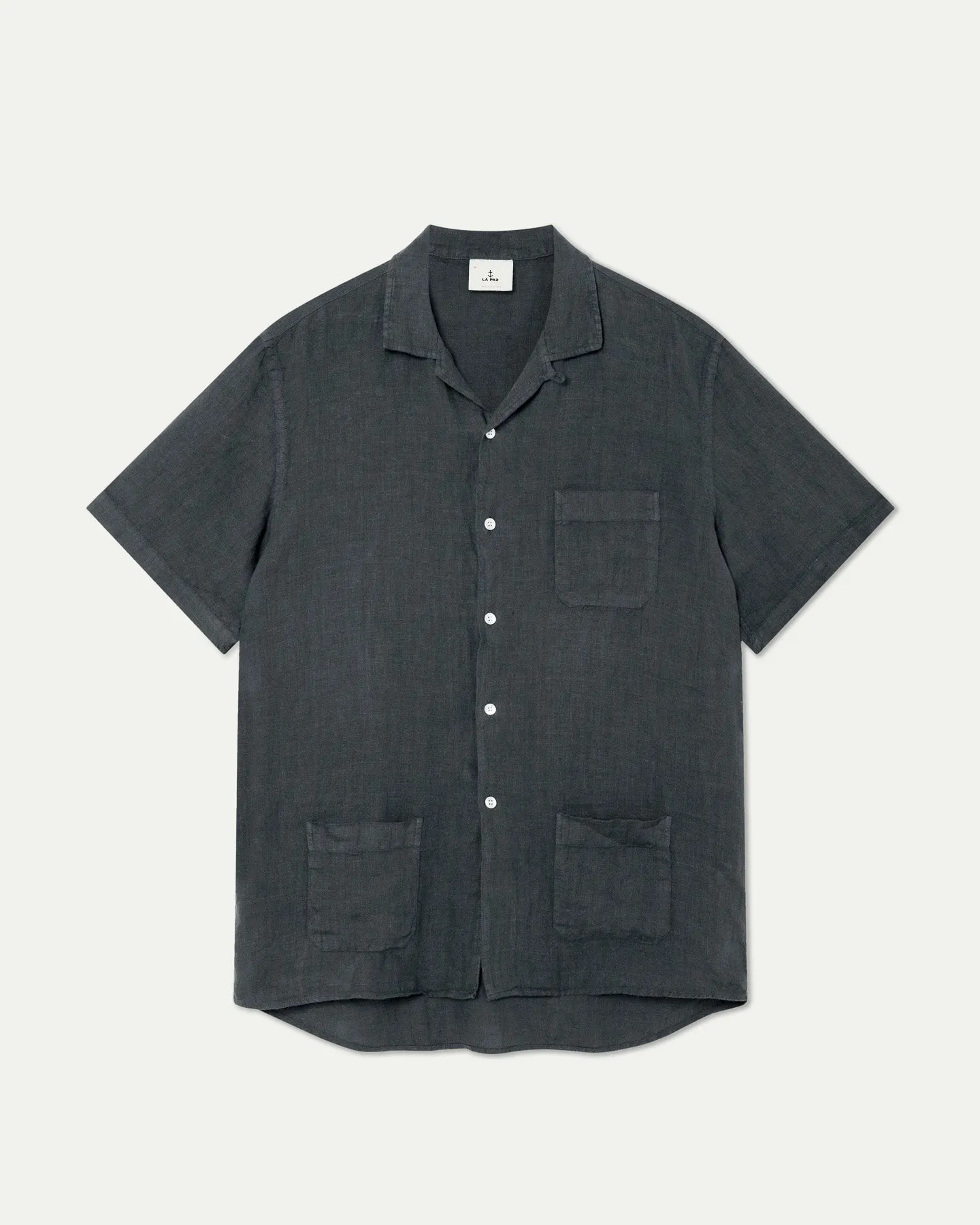 Vitoria Short Sleeve Button Down Linen Shirt