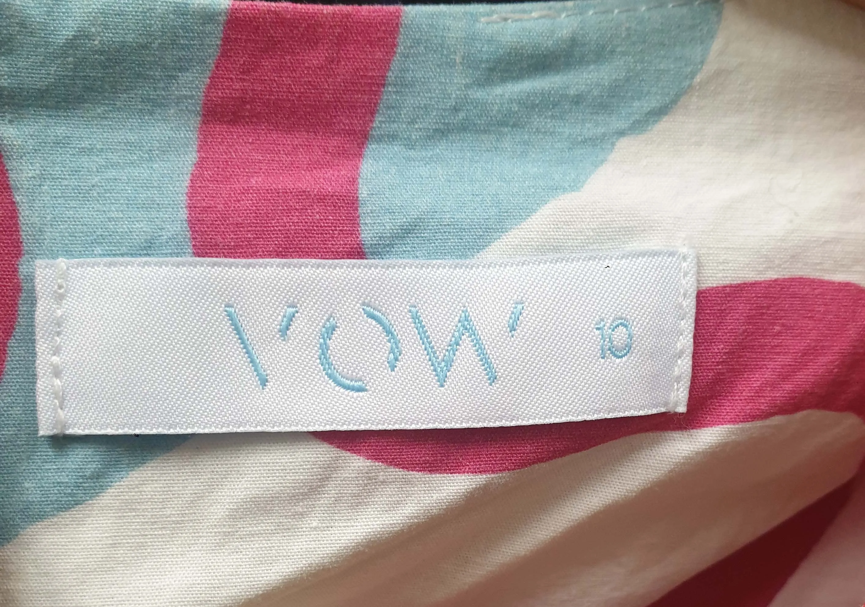 Vow Studio colourful tiered dress size 10 (RRP $249)