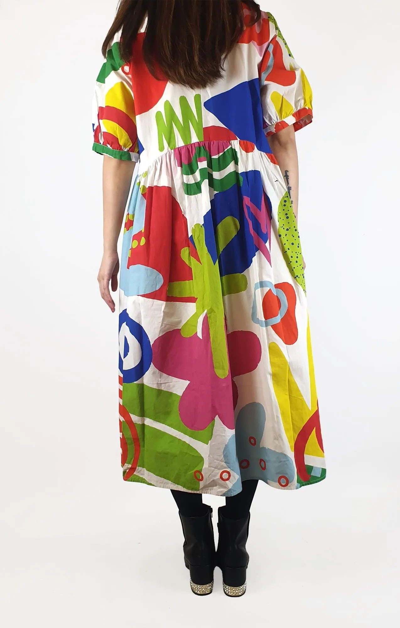 Vow Studio colourful tiered dress size 10 (RRP $249)