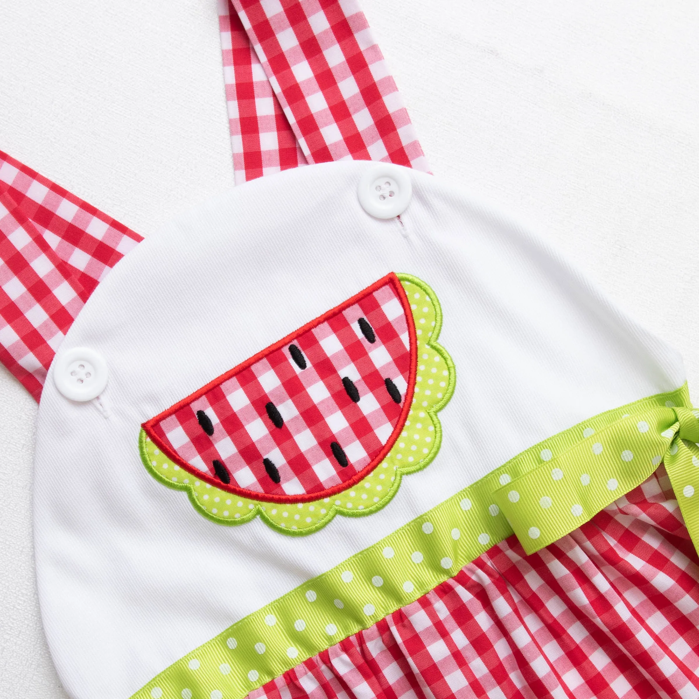 Watermelon Summer Romper, Red
