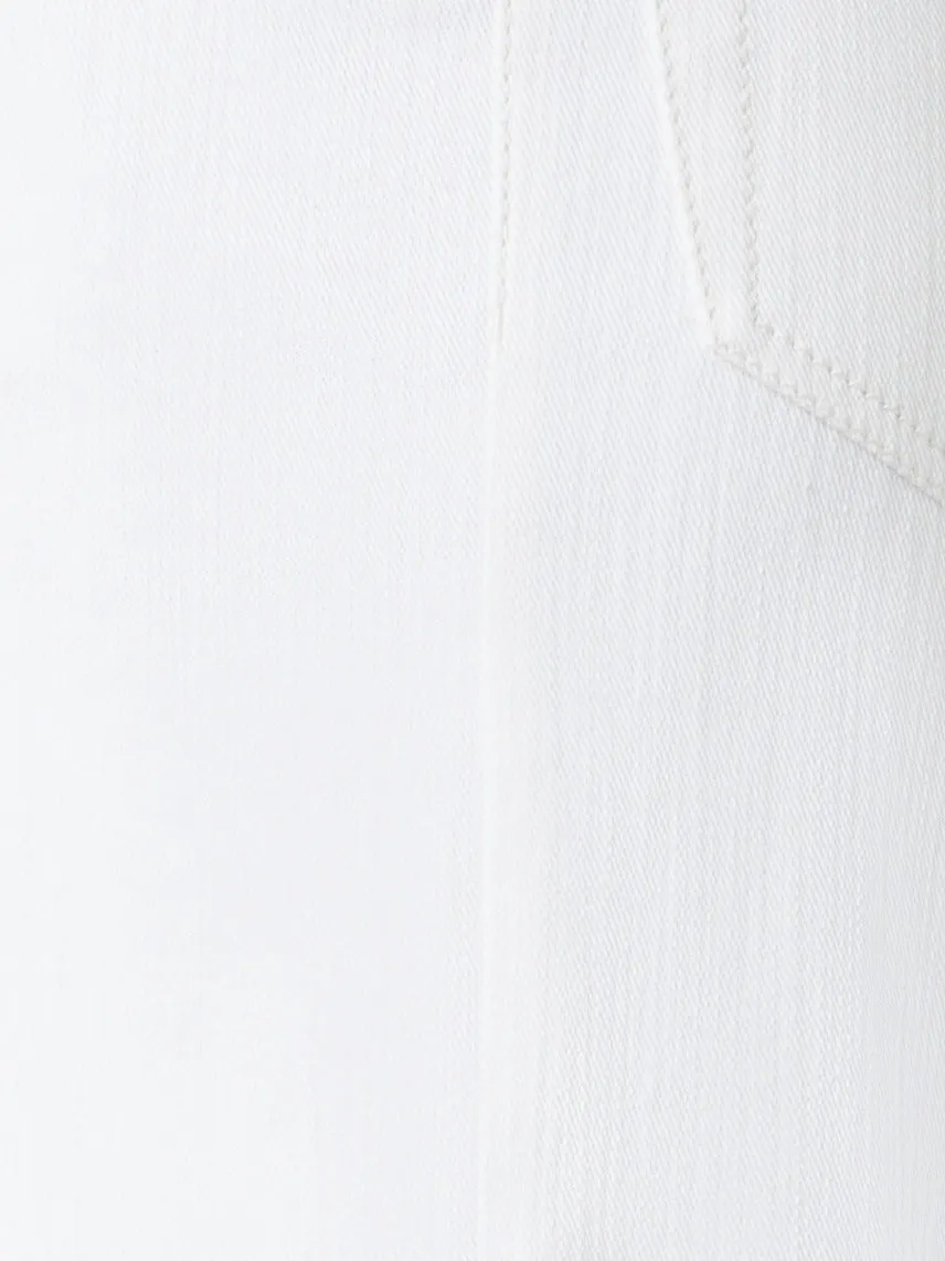 Wide Cotton Denim Stretch Pants